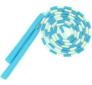 2Pcs 17x2.5cm blue Children's sports fitness skipping school exam professional skipping rope long rope AZ18868