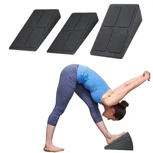 3Pcs Wedge Stretch Slant Squat Board Slanting Yoga Block Exercise Gym Fitness