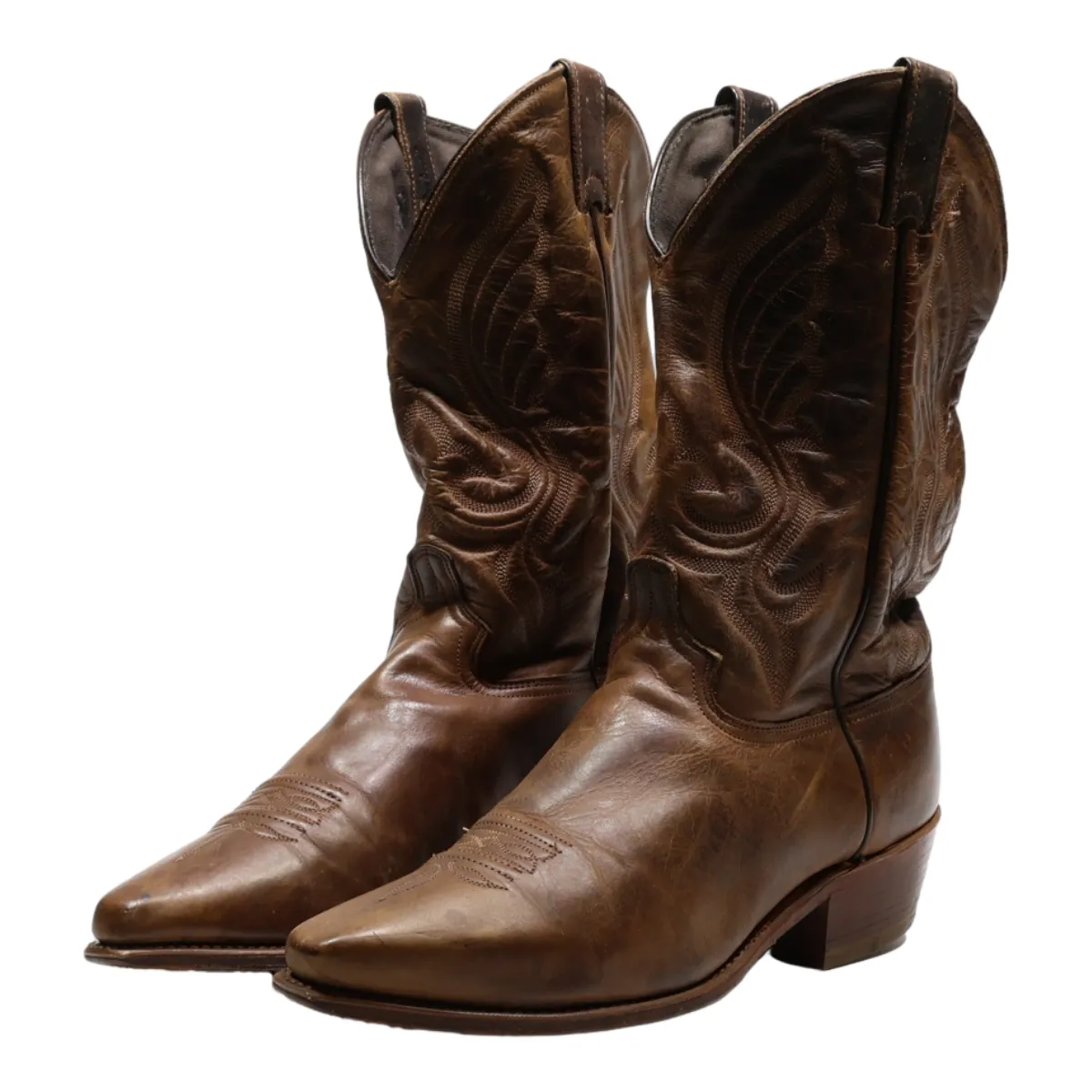 ABILENE BOOTS Cowboy Boots Brown Leather Womens UK 3