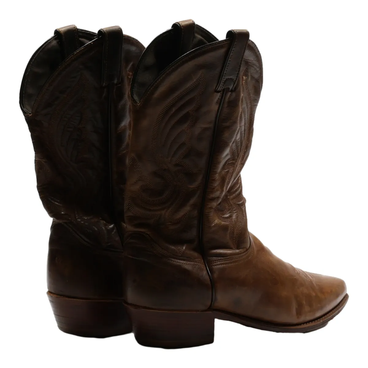 ABILENE BOOTS Cowboy Boots Brown Leather Womens UK 3