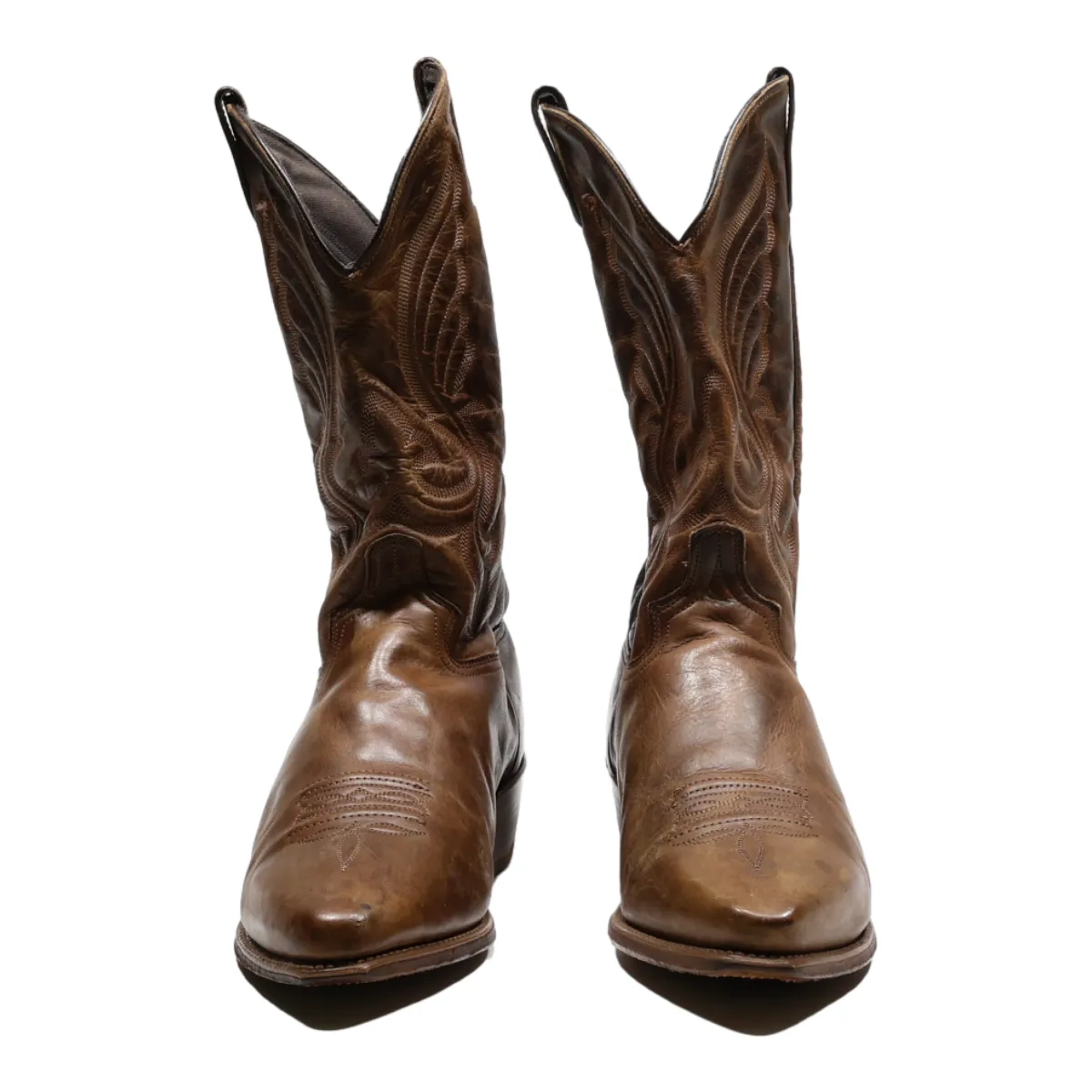 ABILENE BOOTS Cowboy Boots Brown Leather Womens UK 3