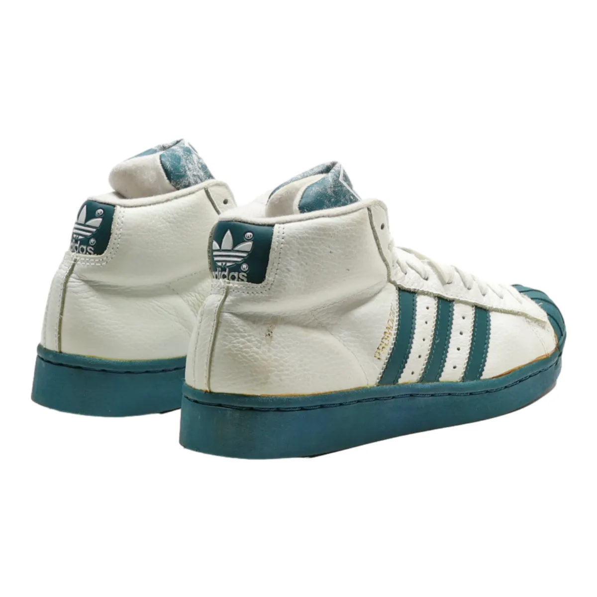 ADIDAS High Top Trainers White Synthetic Mens UK 6