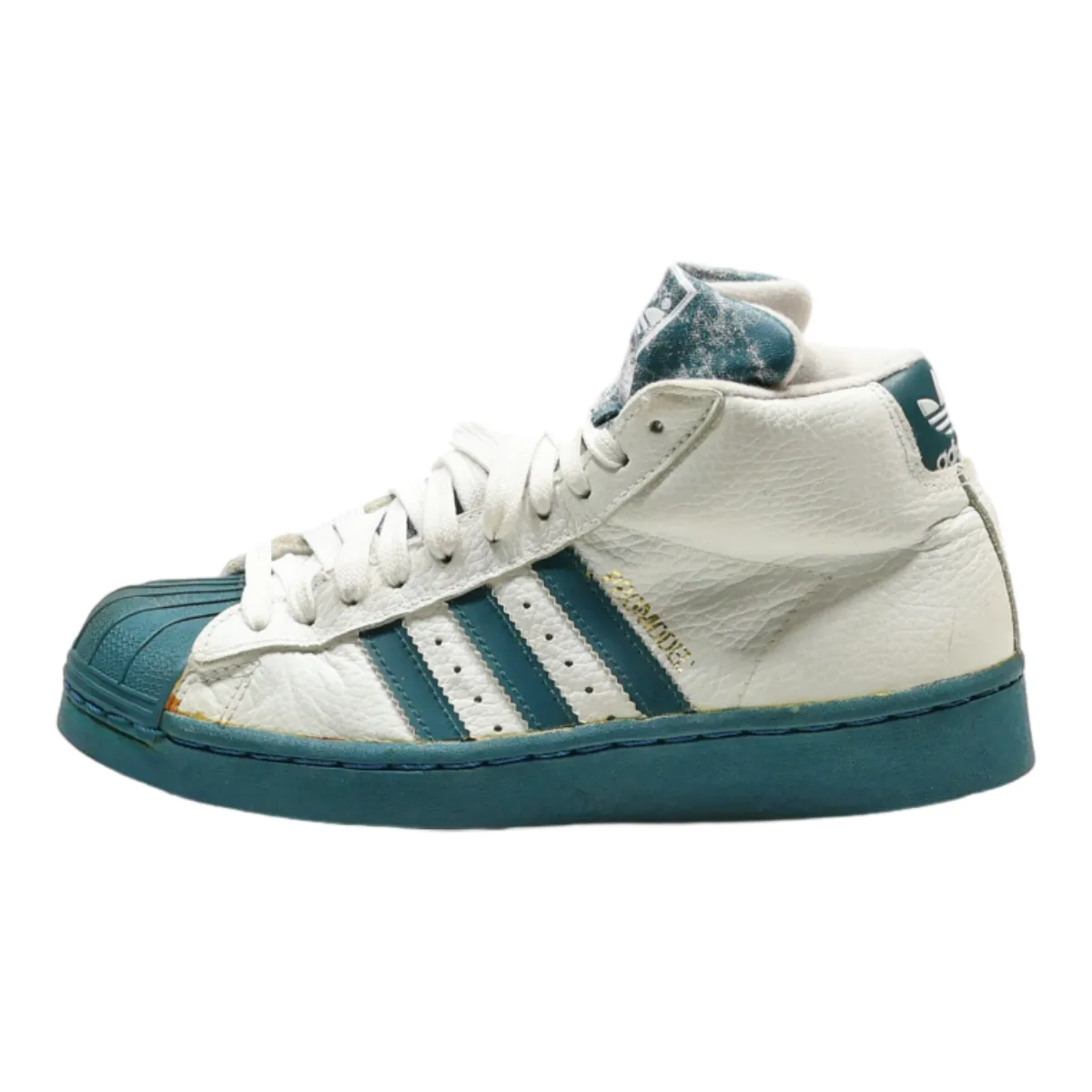 ADIDAS High Top Trainers White Synthetic Mens UK 6