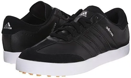 adidas Men's Adicross V Golf Shoe, Black/White, 9.5 M US