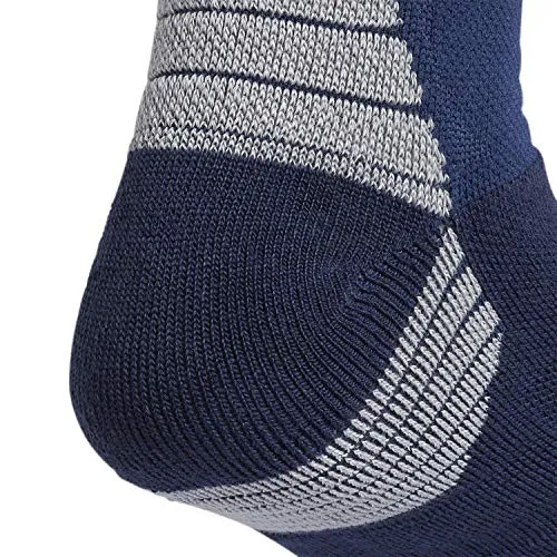 adidas Unisex-US Alphaskin Maximum Cushioned Crew Socks (1-Pair), Collegiate Navy/White/Light Onix, 12-16