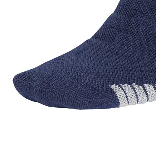 adidas Unisex-US Alphaskin Maximum Cushioned Crew Socks (1-Pair), Collegiate Navy/White/Light Onix, 12-16