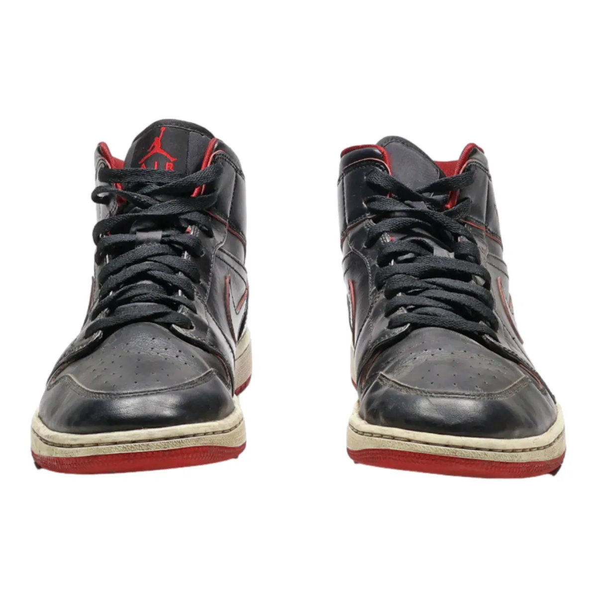 AIR JORDAN High Top Trainers Black Synthetic Mens UK 10.5