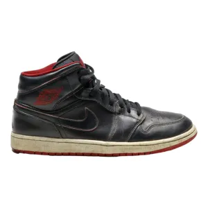 AIR JORDAN High Top Trainers Black Synthetic Mens UK 10.5
