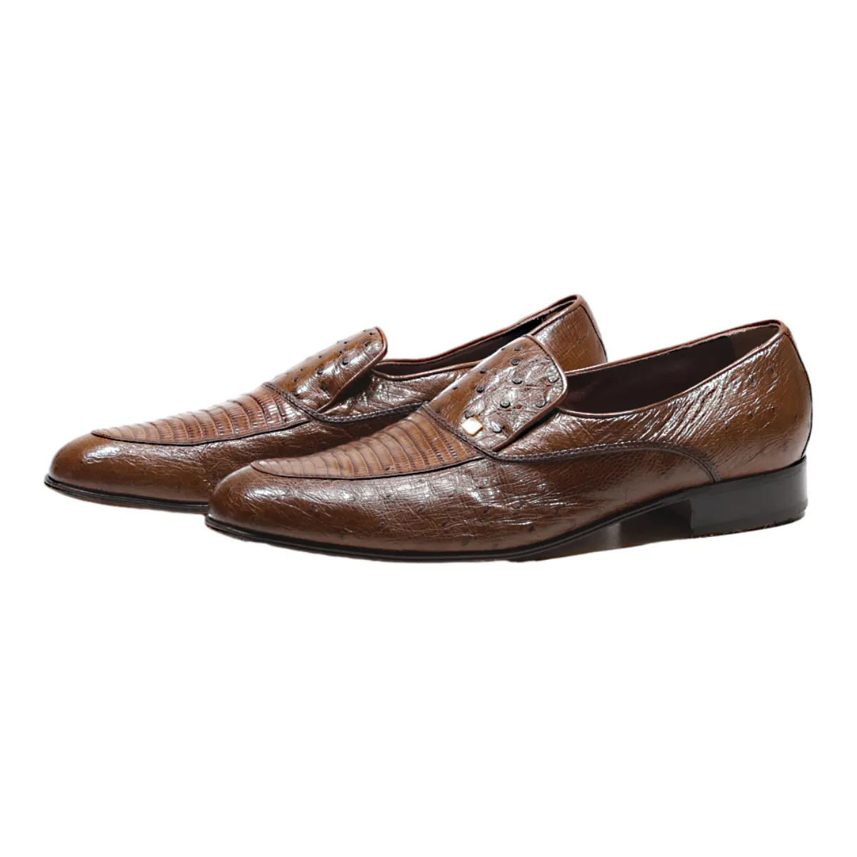 ALCE Loafer Shoes Brown Leather Mens UK 10