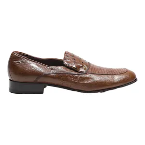 ALCE Loafer Shoes Brown Leather Mens UK 10