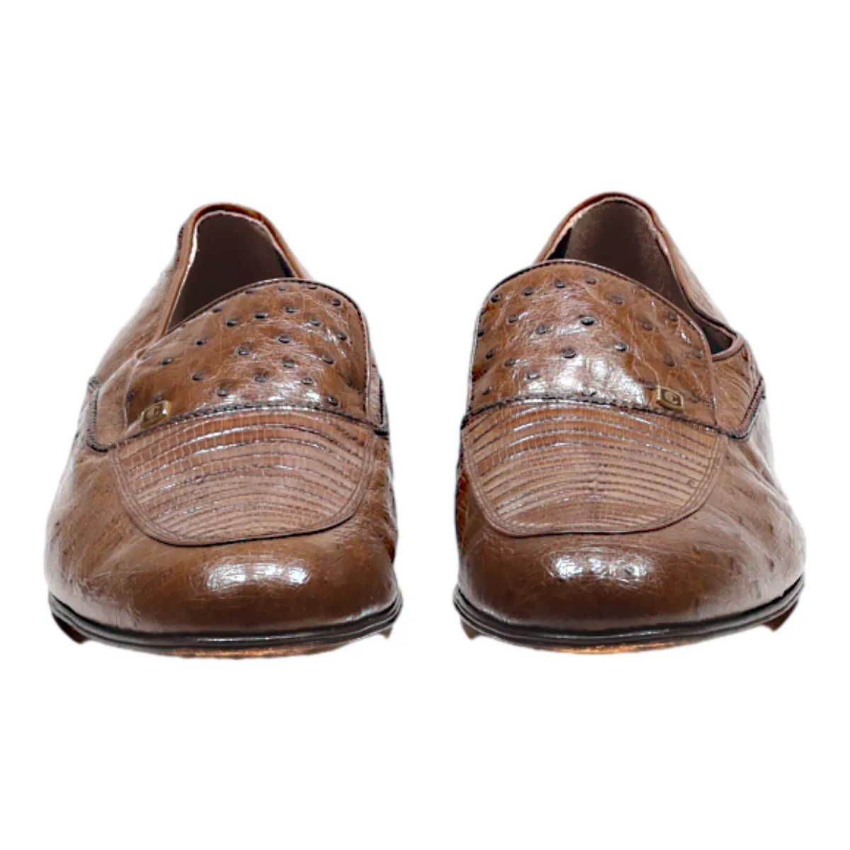 ALCE Loafer Shoes Brown Leather Mens UK 10