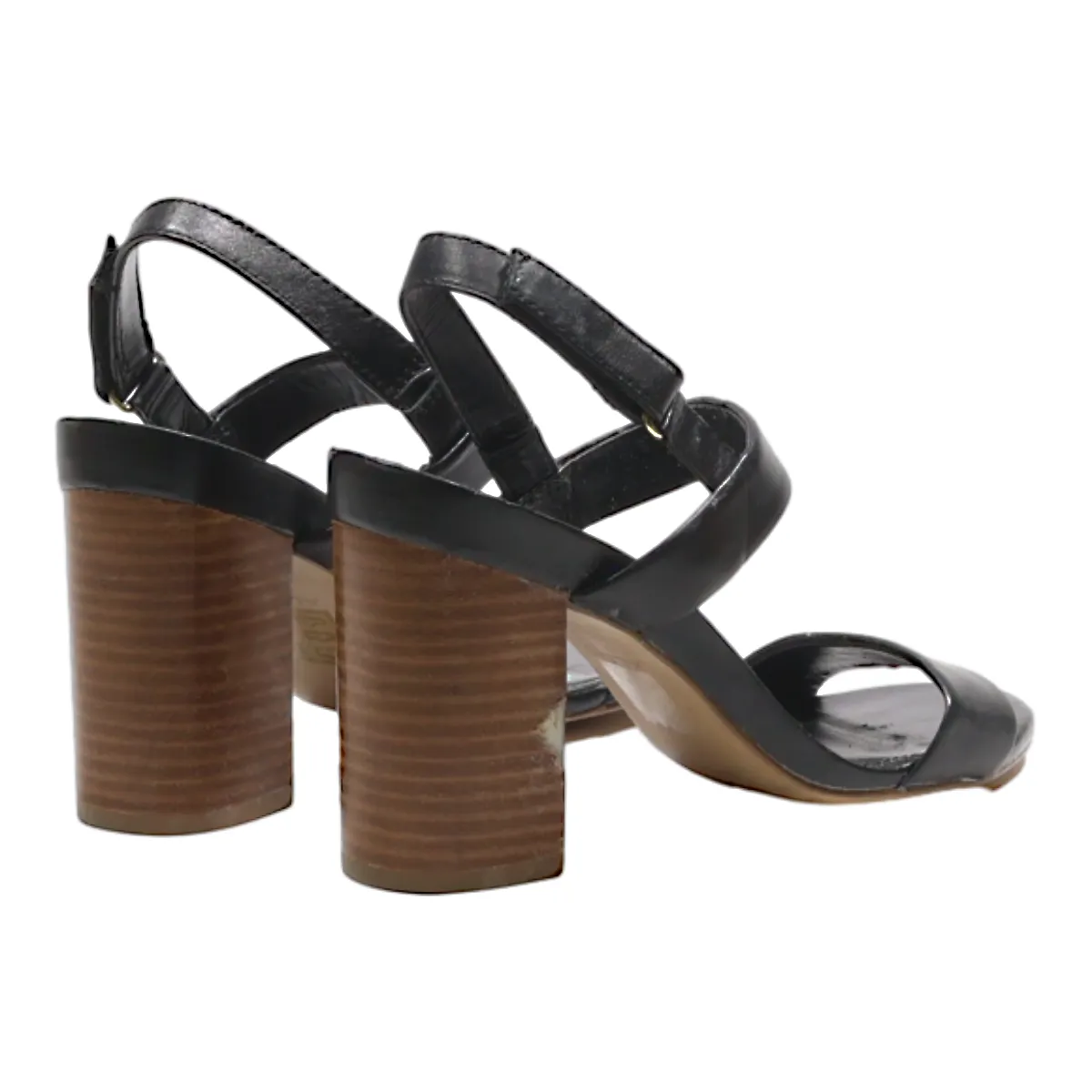 ALDO Strappy Heels Black Leather Womens UK 5