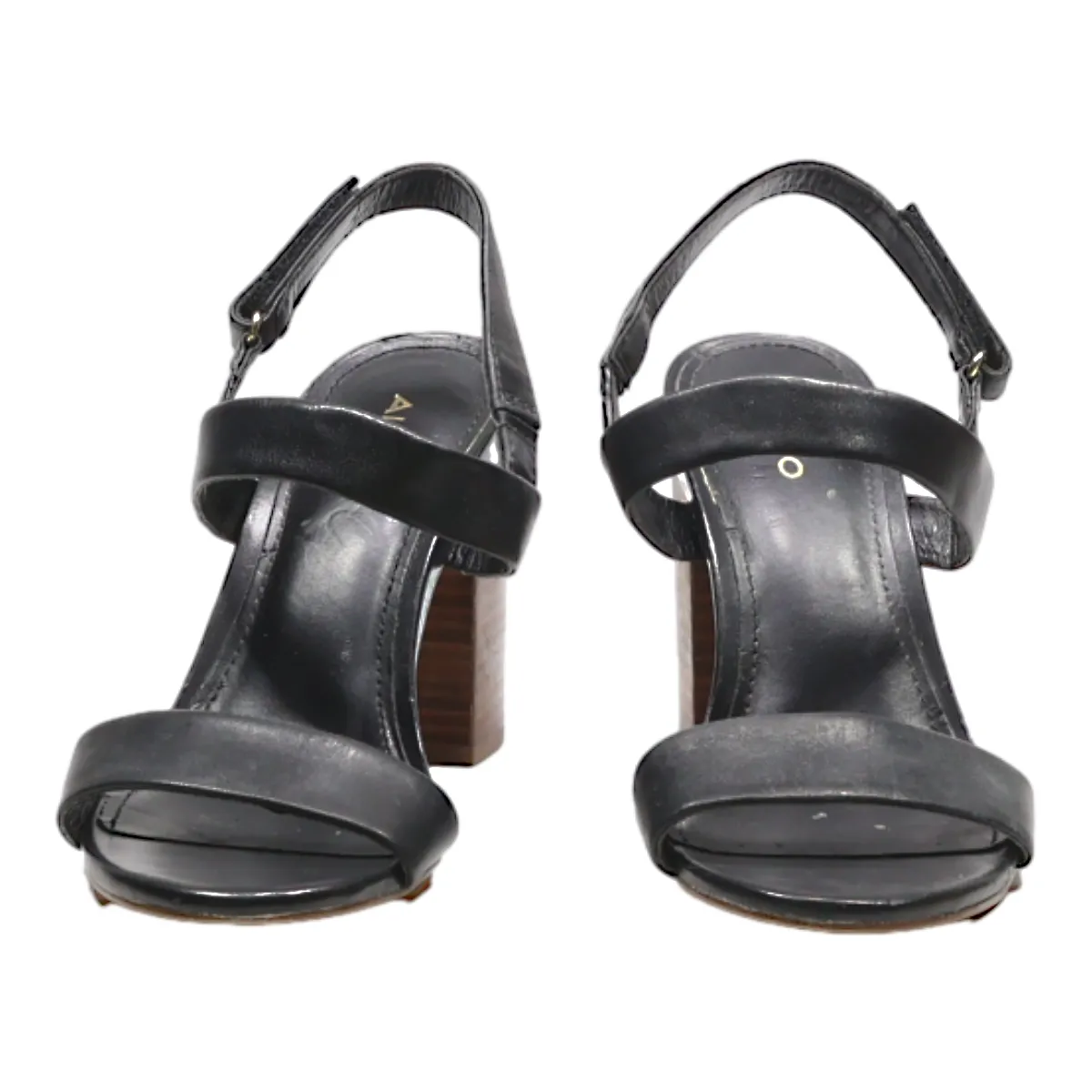 ALDO Strappy Heels Black Leather Womens UK 5