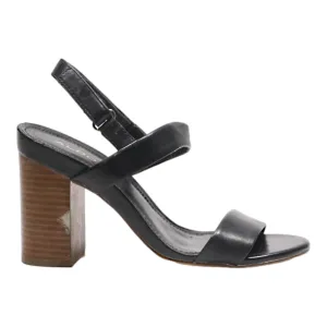 ALDO Strappy Heels Black Leather Womens UK 5