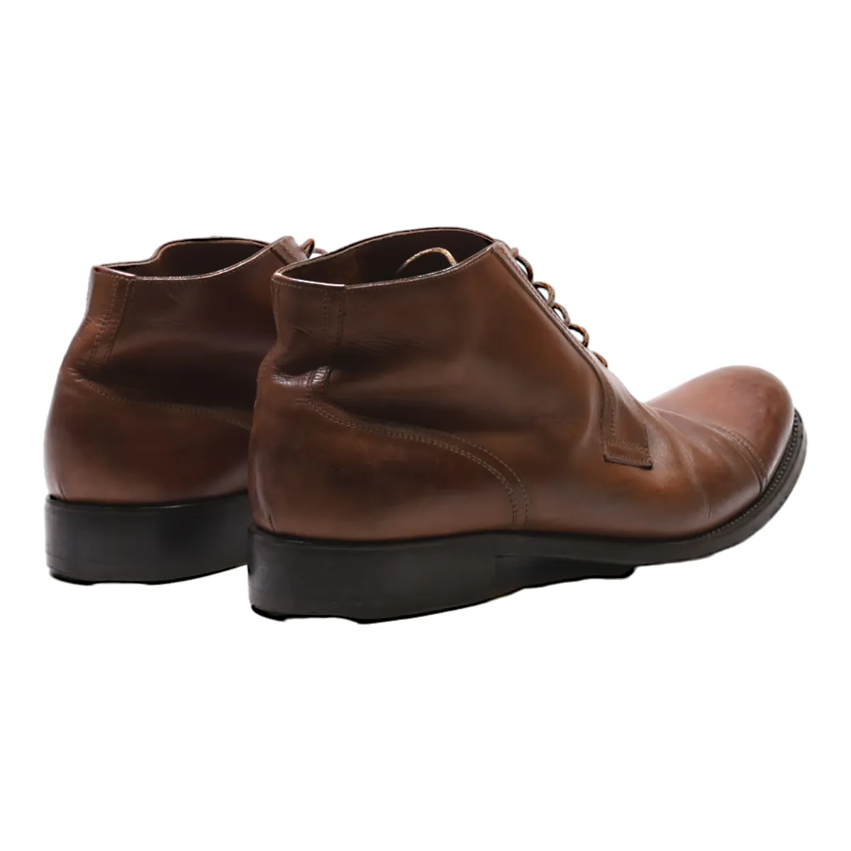 ALEXANDER Desert Boots Brown Leather Mens UK 6