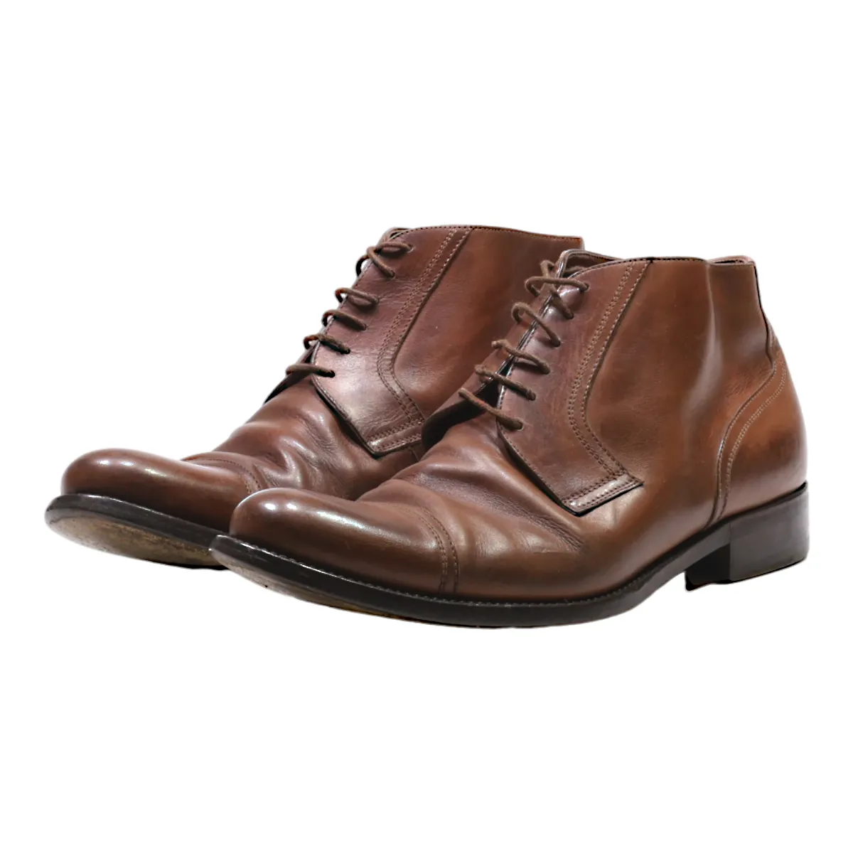 ALEXANDER Desert Boots Brown Leather Mens UK 6
