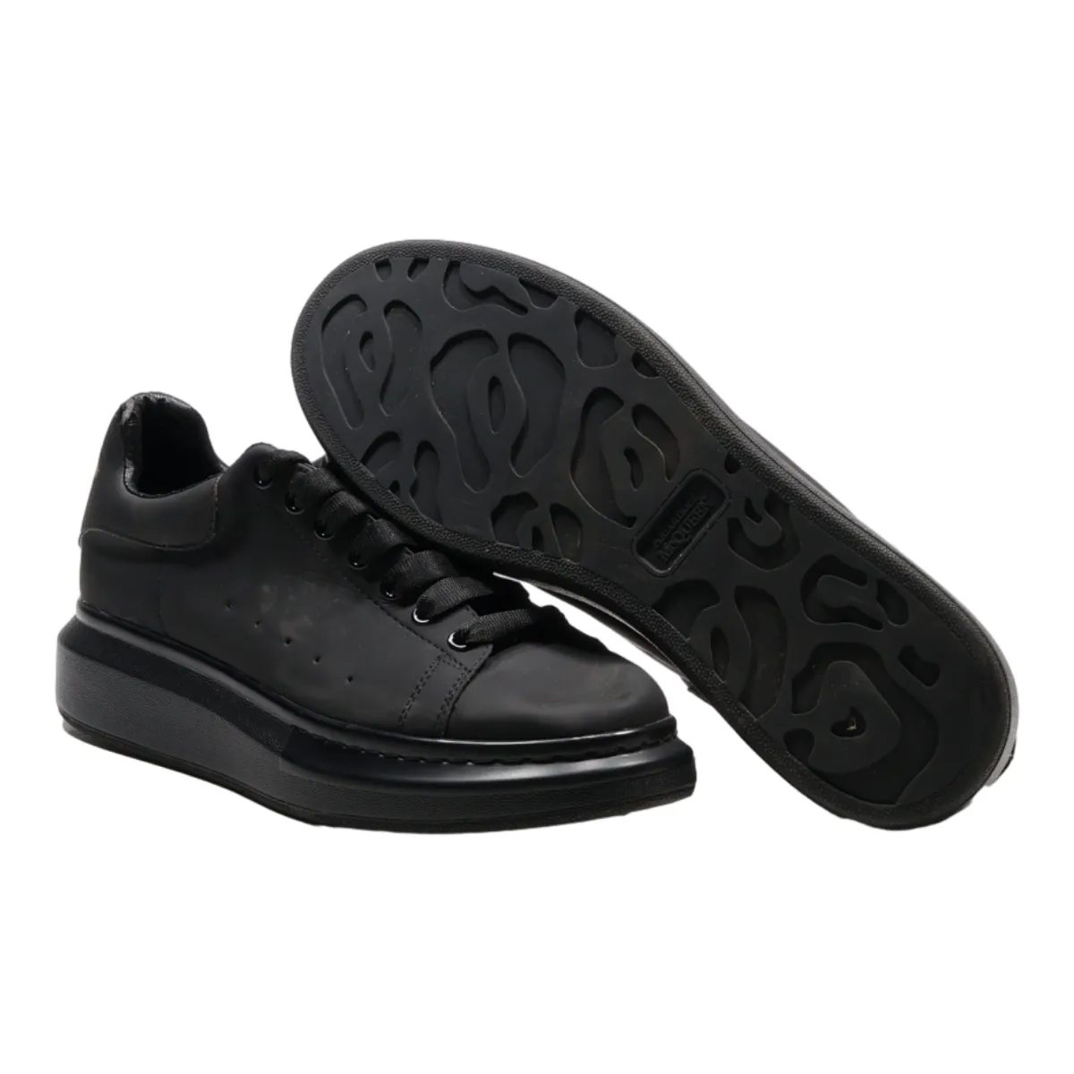 ALEXANDER MCQUEEN Sneaker Trainers Black Leather Mens UK 6