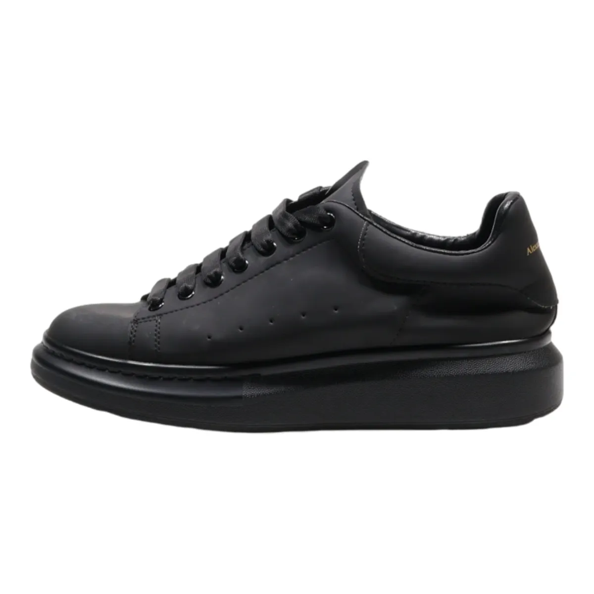 ALEXANDER MCQUEEN Sneaker Trainers Black Leather Mens UK 6