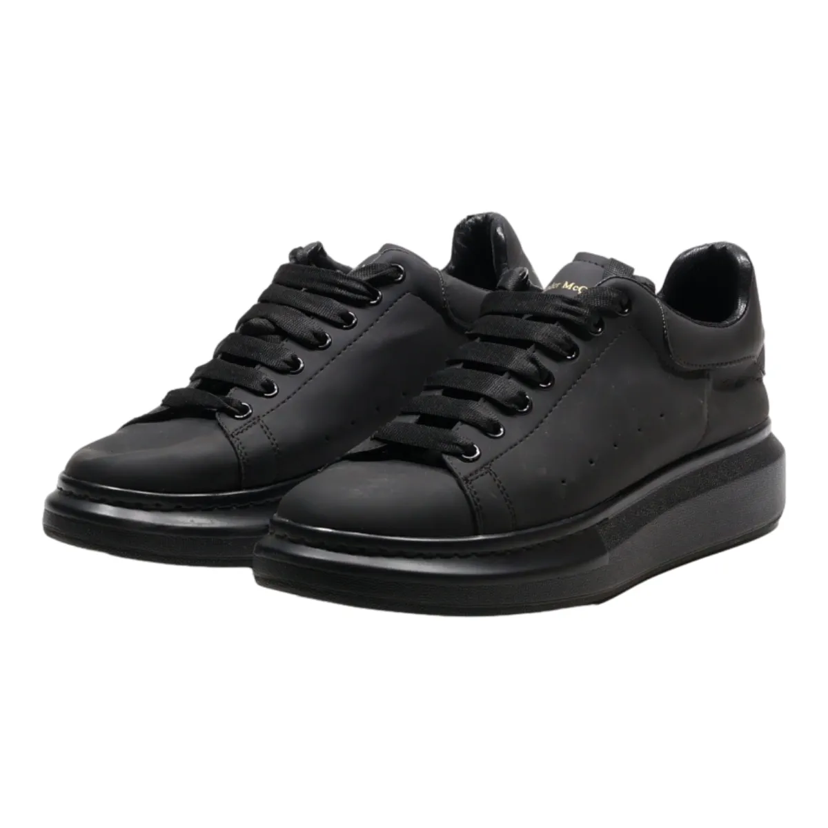 ALEXANDER MCQUEEN Sneaker Trainers Black Leather Mens UK 6