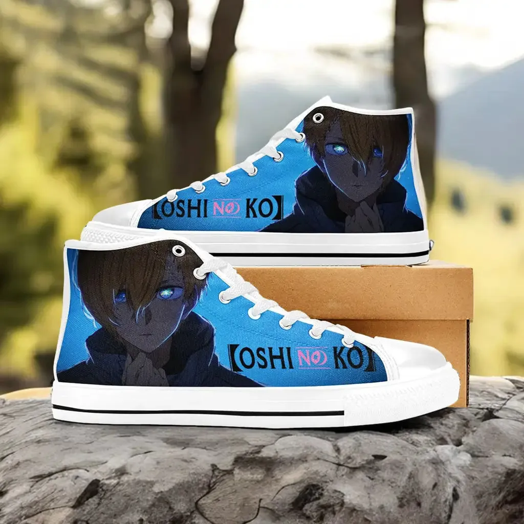 Aqua Hoshino Oshi no Ko Shoes High Tops Sneakers for Kids and Adults