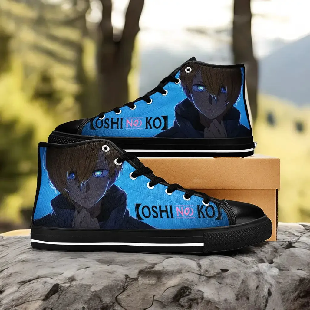 Aqua Hoshino Oshi no Ko Shoes High Tops Sneakers for Kids and Adults