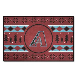 Arizona Diamondbacks Holiday Sweater Starter Mat Accent Rug - 19in. x 30in.