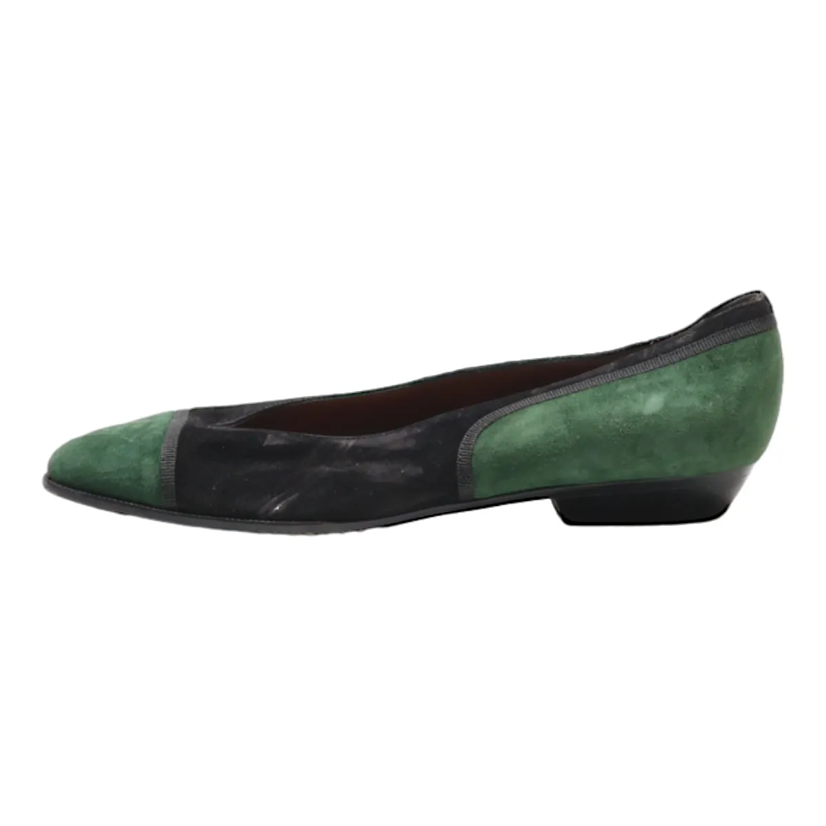 AROLA Ballet Shoes Black Suede Womens UK 5.5