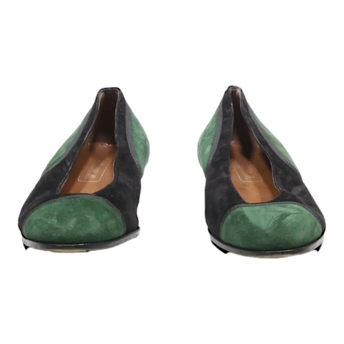 AROLA Ballet Shoes Black Suede Womens UK 5.5