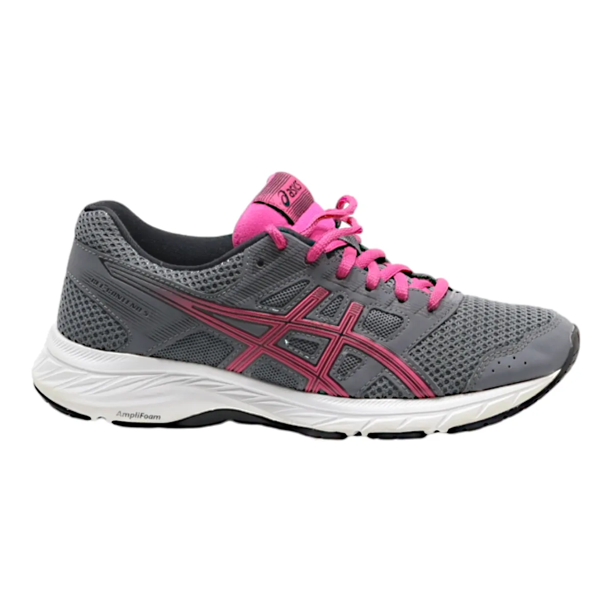 ASICS GEL-CONTEND 5 Sneaker Trainers Grey Synthetic Womens UK 4