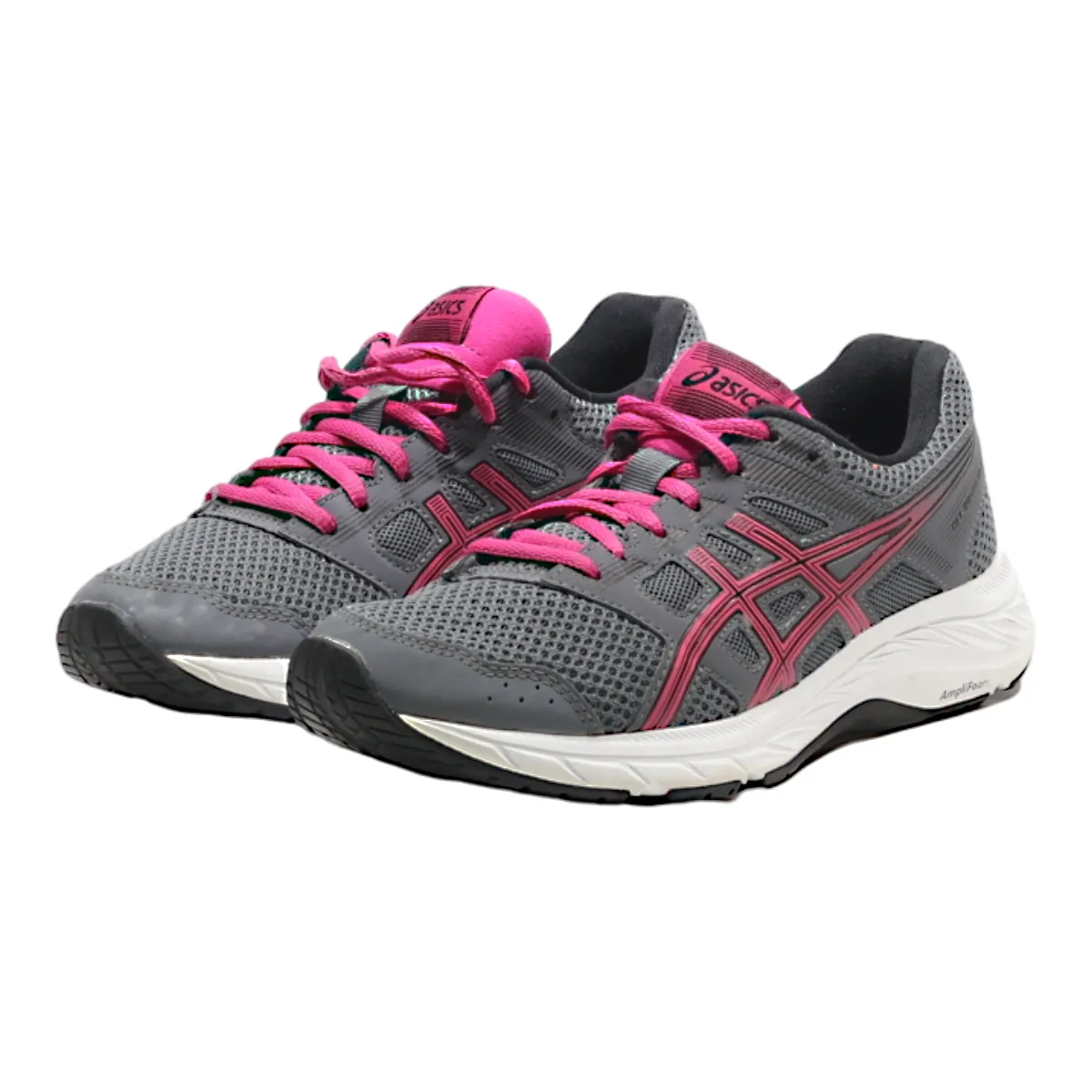 ASICS GEL-CONTEND 5 Sneaker Trainers Grey Synthetic Womens UK 4
