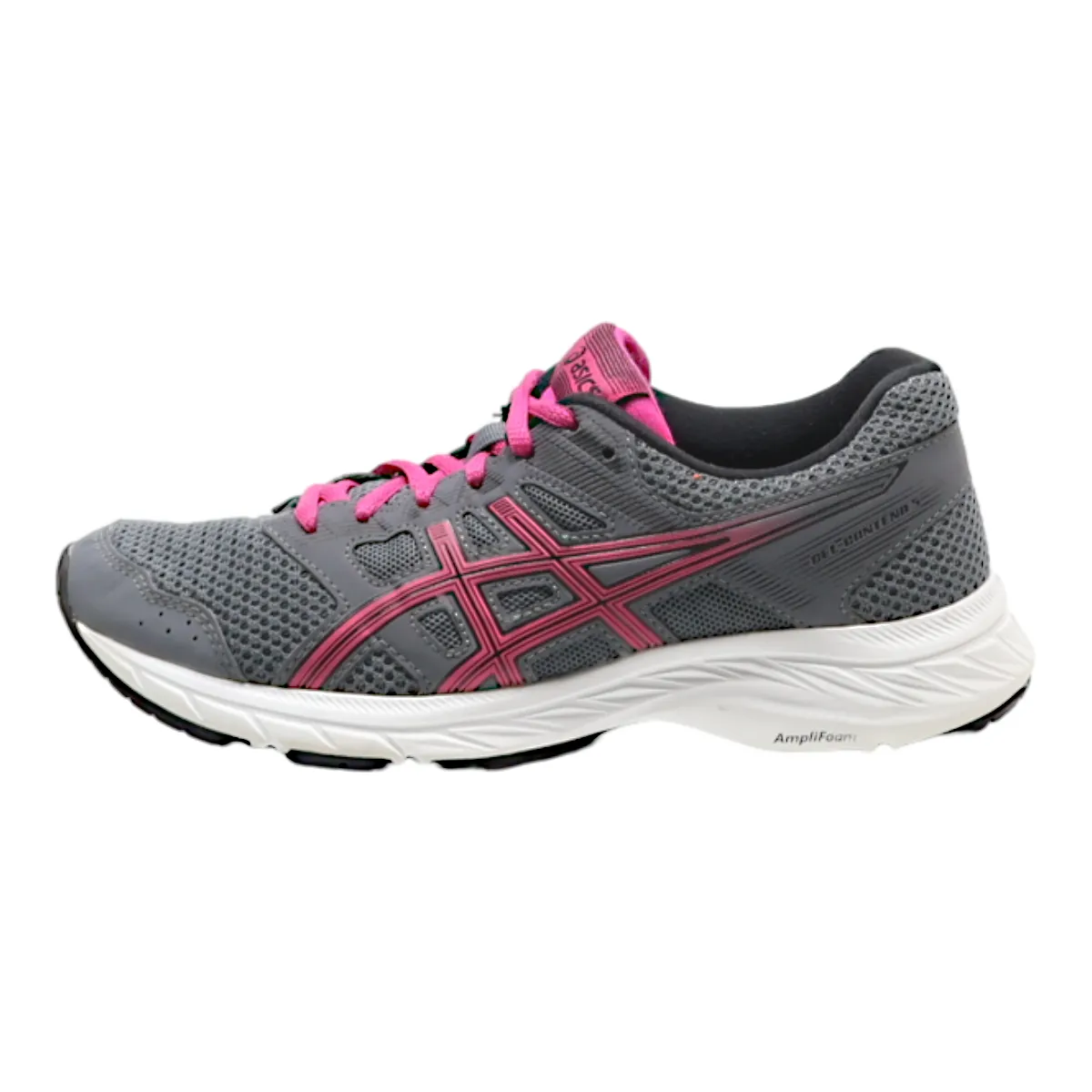 ASICS GEL-CONTEND 5 Sneaker Trainers Grey Synthetic Womens UK 4