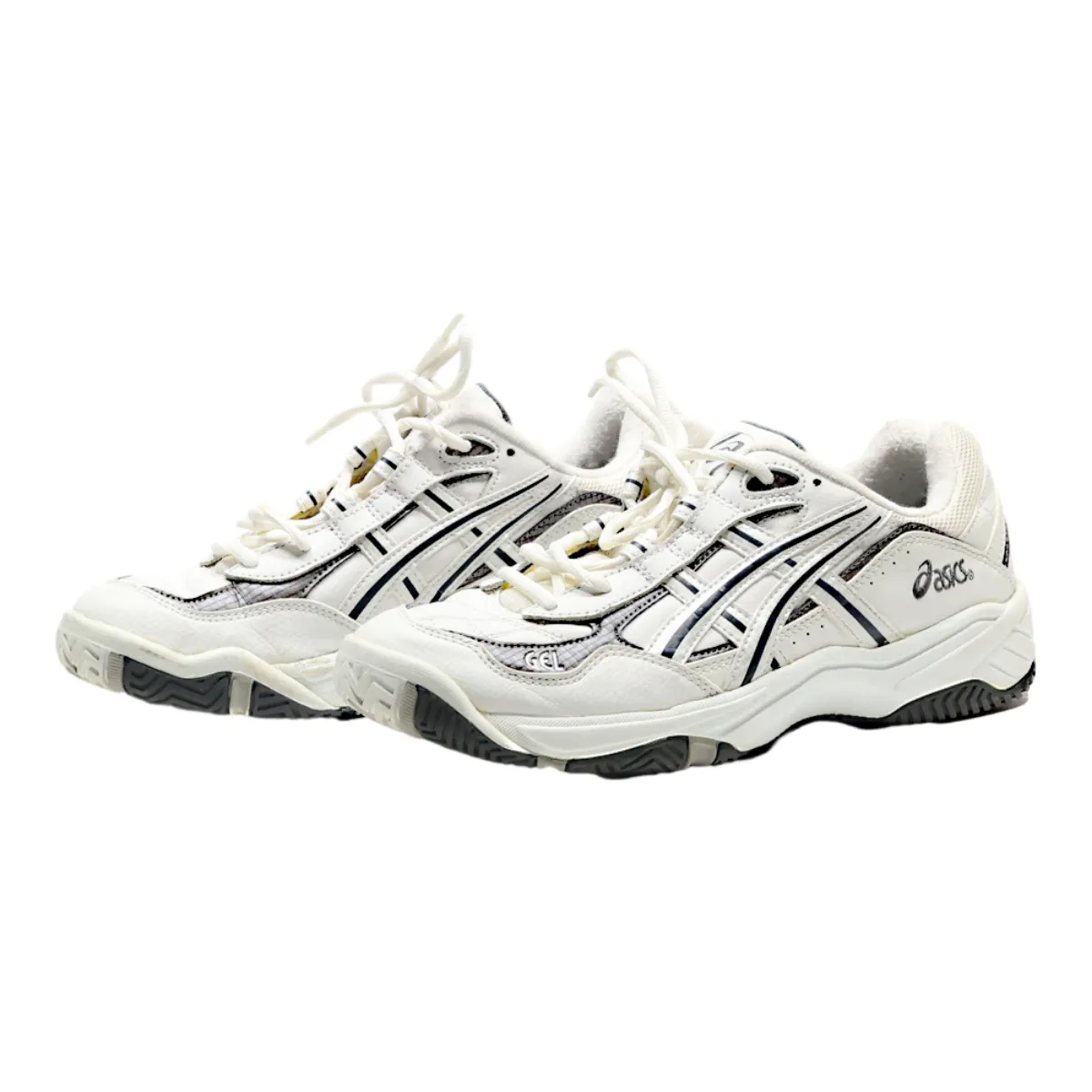 ASICS Gel Sneaker Trainers White Leather Mens UK 8.5