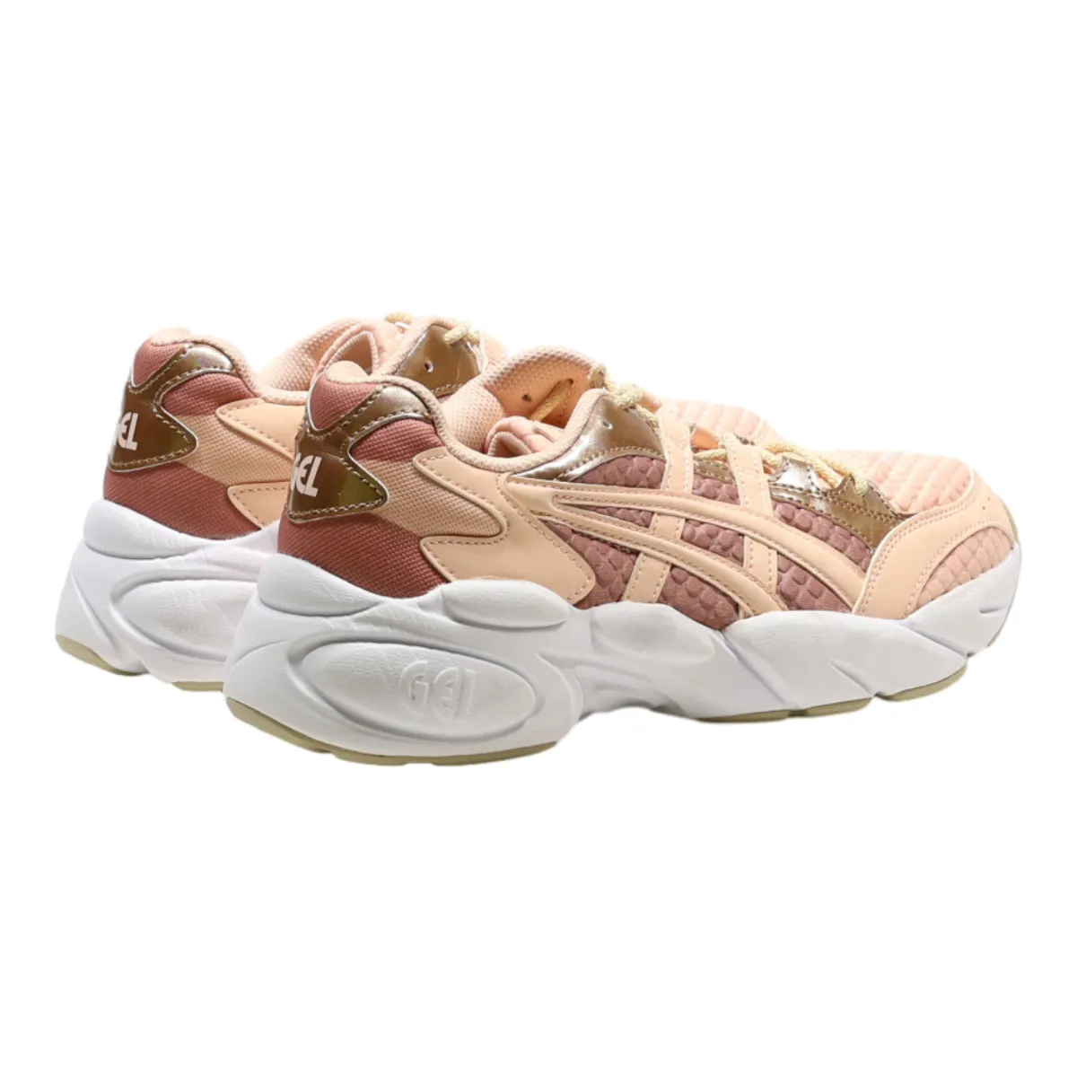 ASICS Sneaker Trainers Pink Synthetic Womens UK 6.5