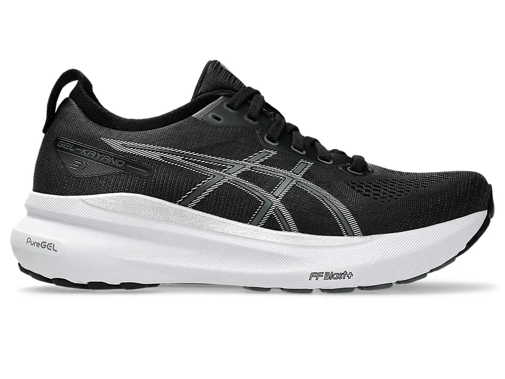 Asics Women's GEL-KAYANO 31 Running Shoes in Black/Pure Silver