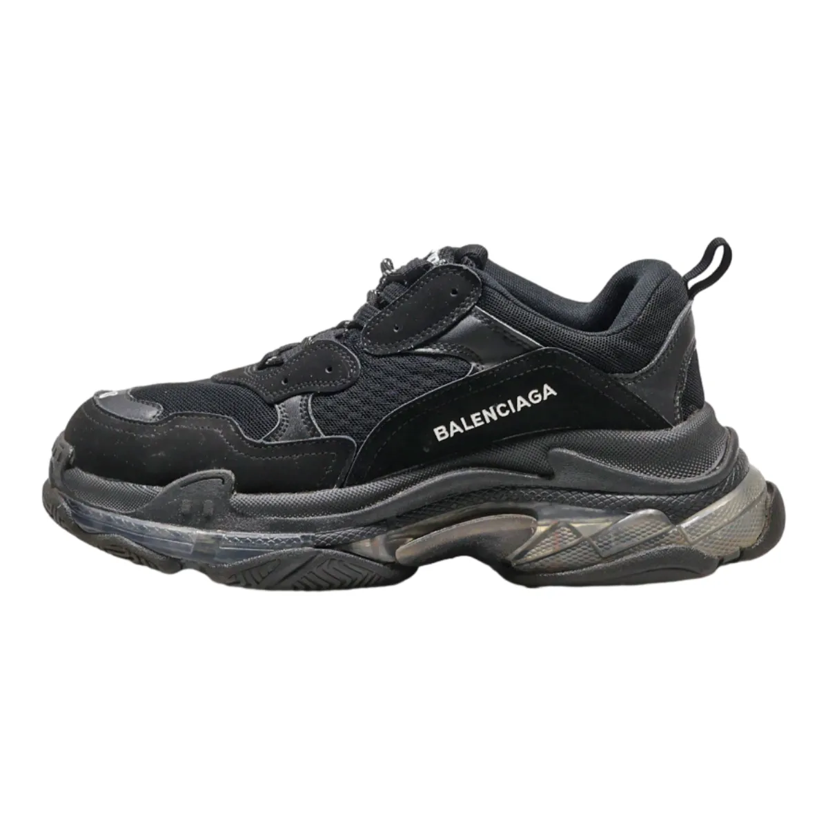 BALENCIAGA Sneaker Trainers Black Synthetic Mens UK 6.5