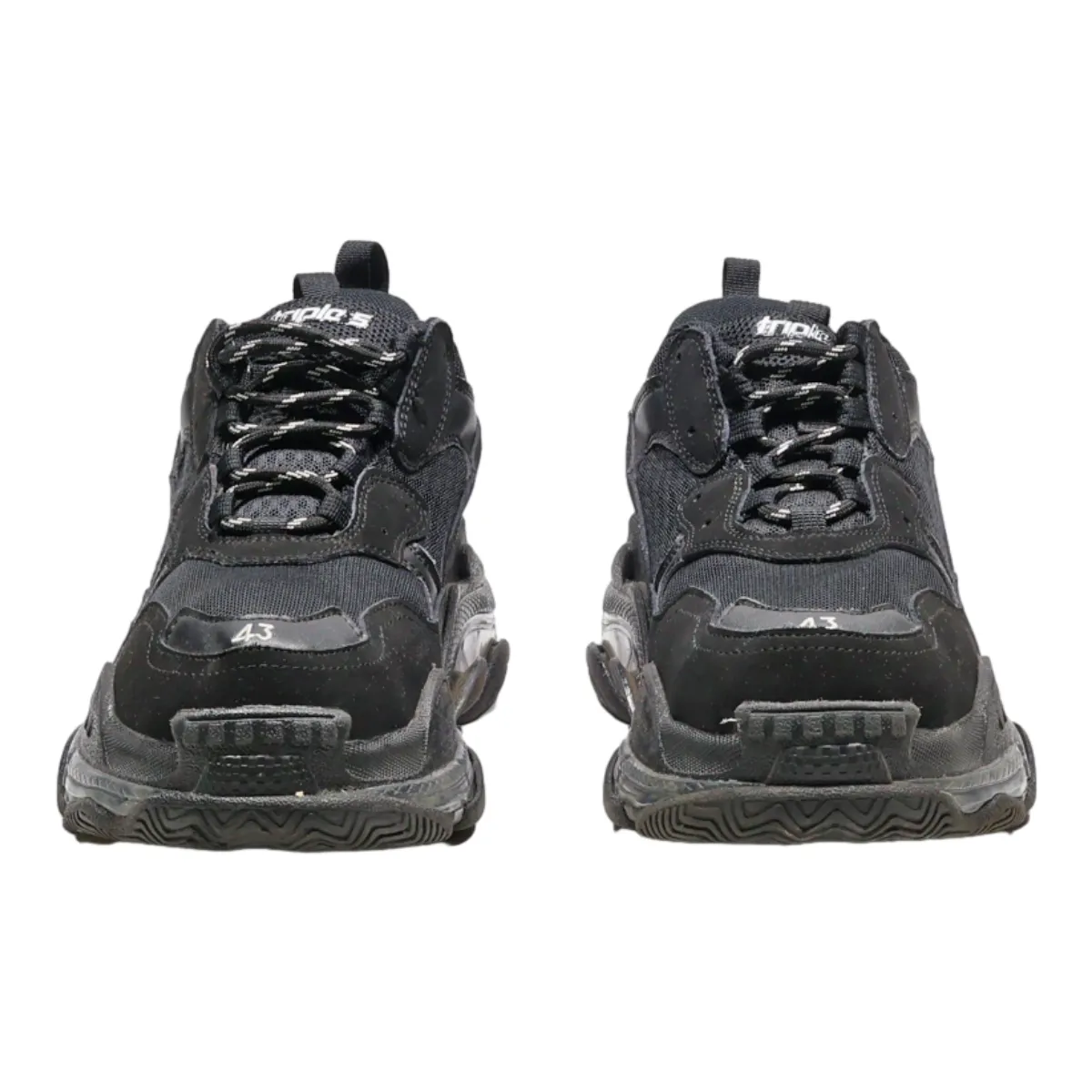 BALENCIAGA Sneaker Trainers Black Synthetic Mens UK 6.5