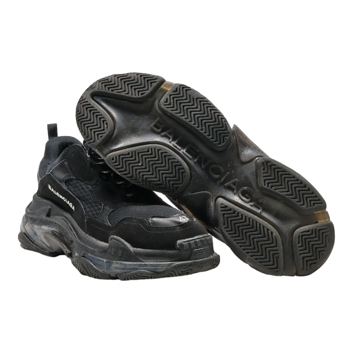 BALENCIAGA Sneaker Trainers Black Synthetic Mens UK 6.5