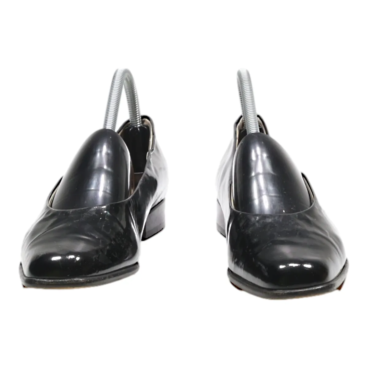 BALLY Ballet Shoes Black Leather Womens UK 7
