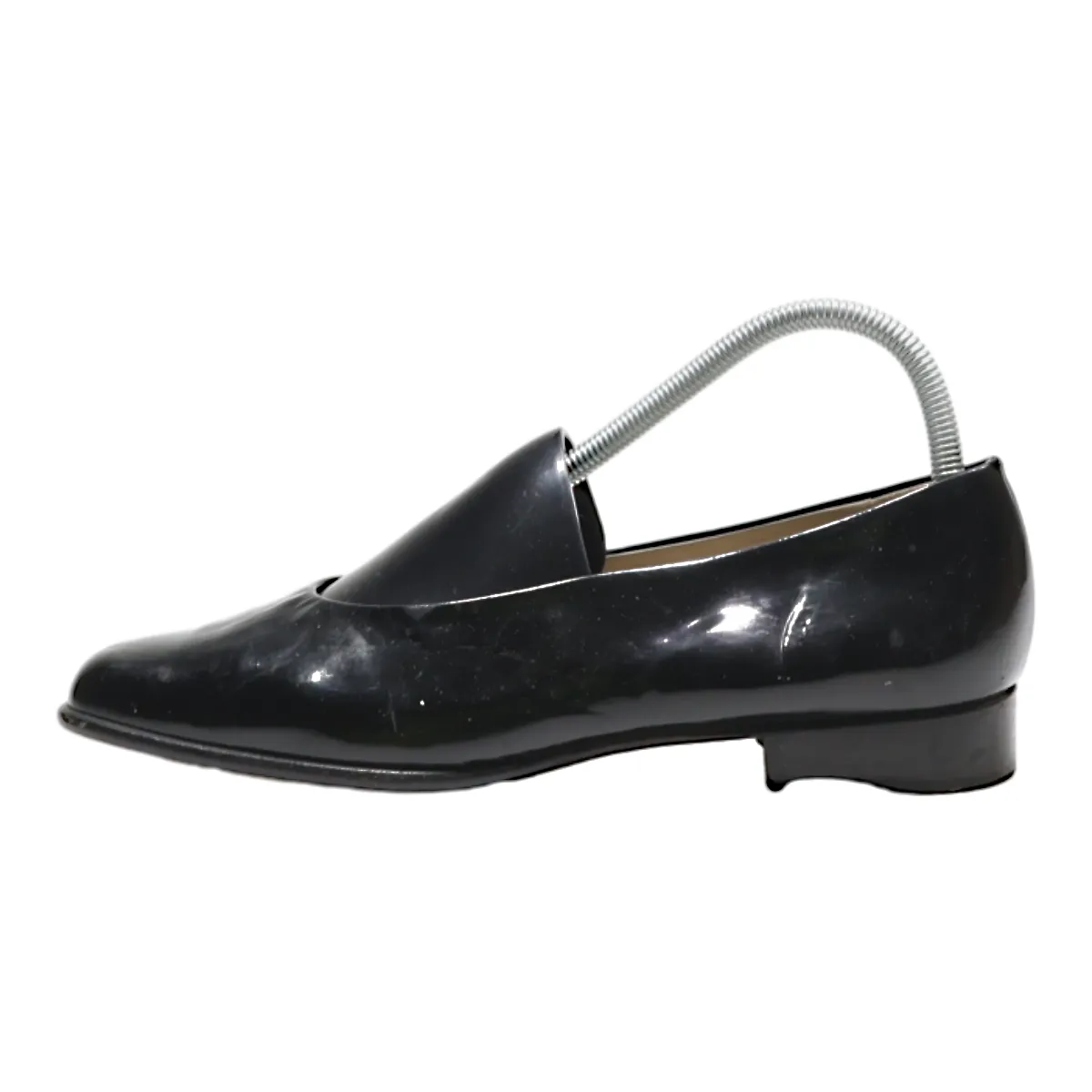 BALLY Ballet Shoes Black Leather Womens UK 7