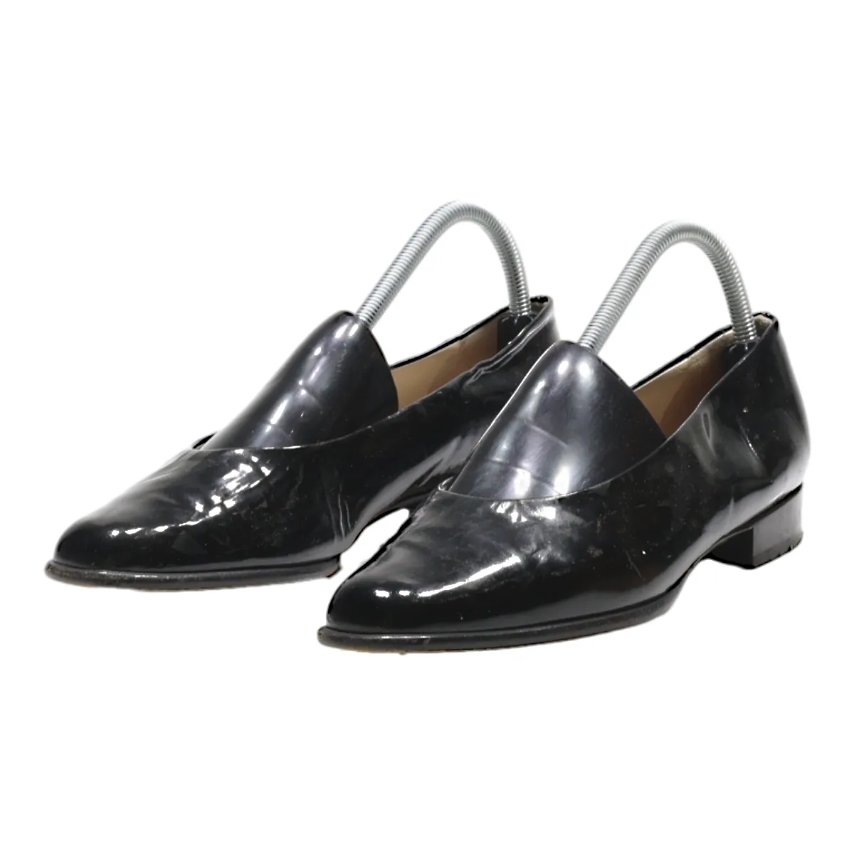 BALLY Ballet Shoes Black Leather Womens UK 7
