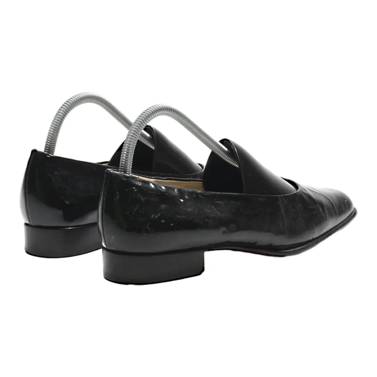 BALLY Ballet Shoes Black Leather Womens UK 7