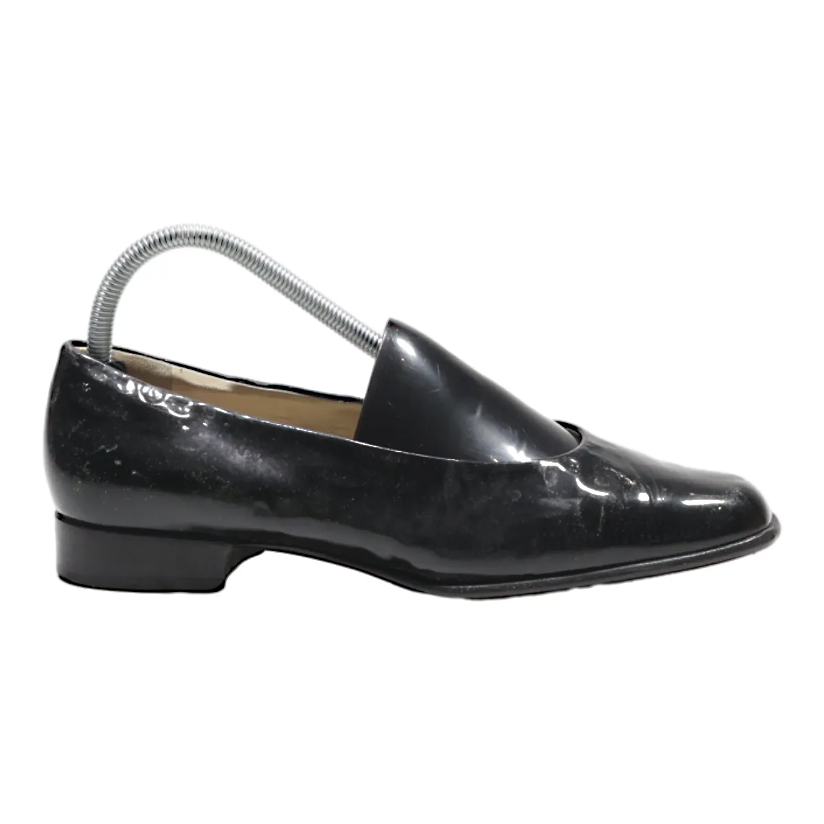 BALLY Ballet Shoes Black Leather Womens UK 7