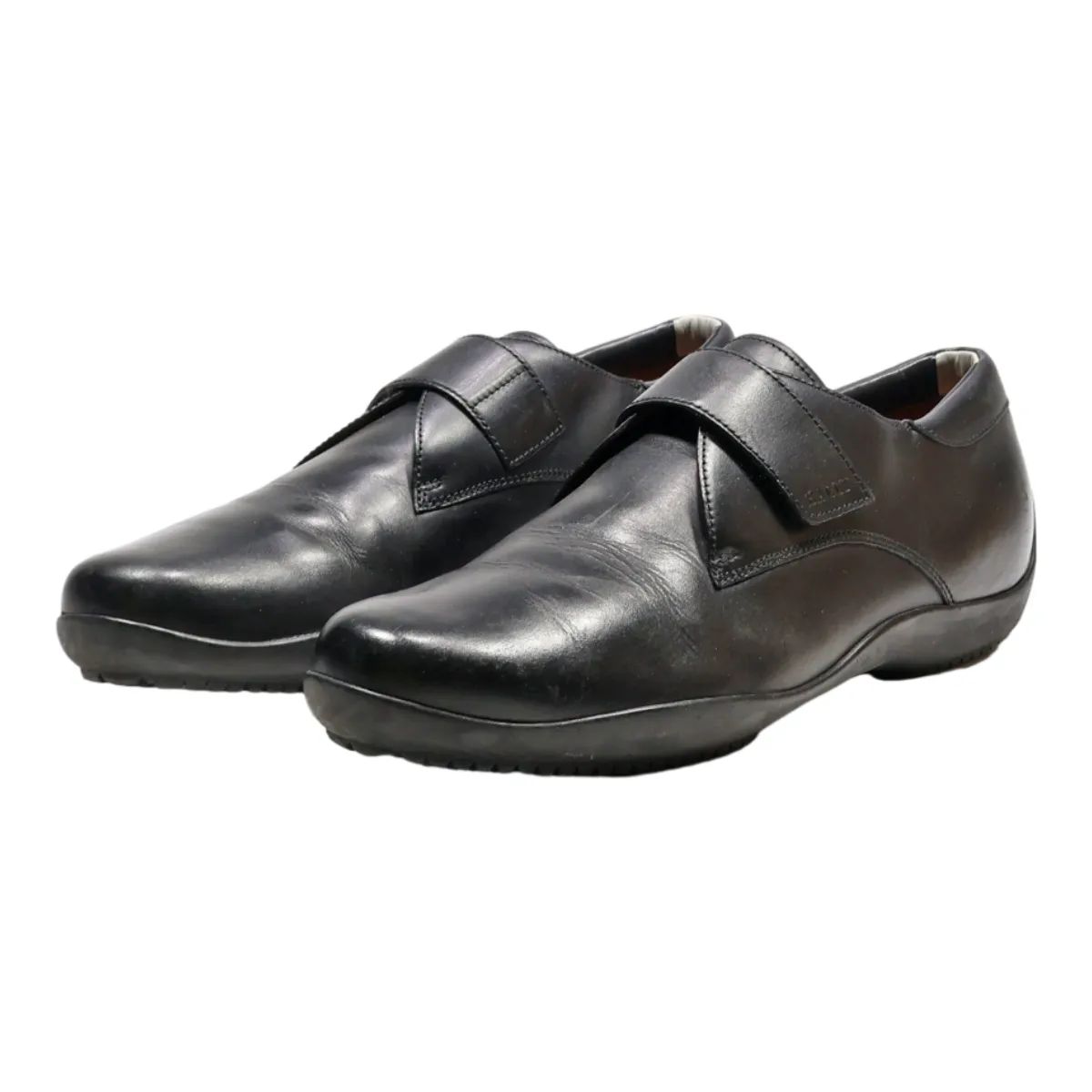 BALLY Derby Shoes Black Leather Mens UK 11