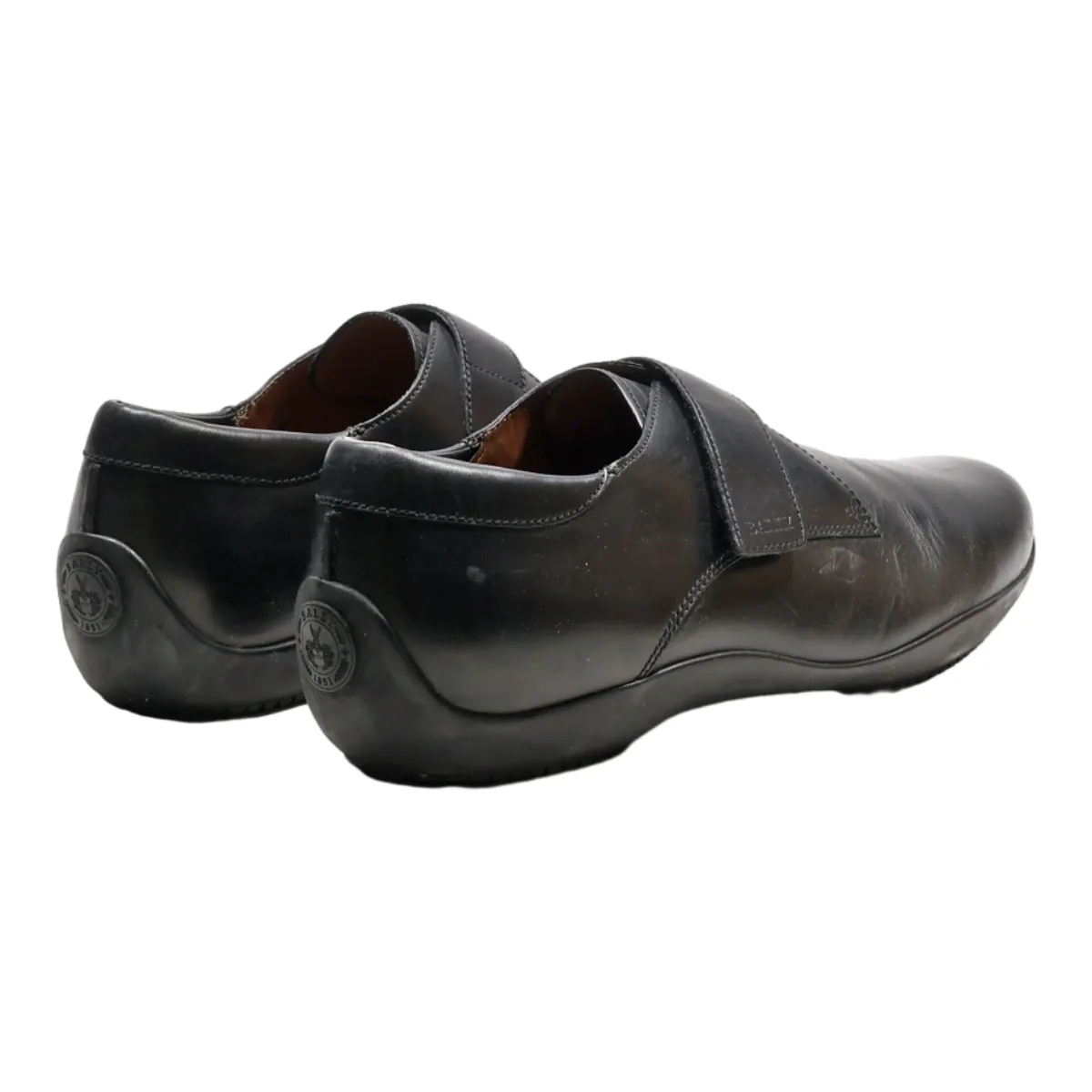 BALLY Derby Shoes Black Leather Mens UK 11