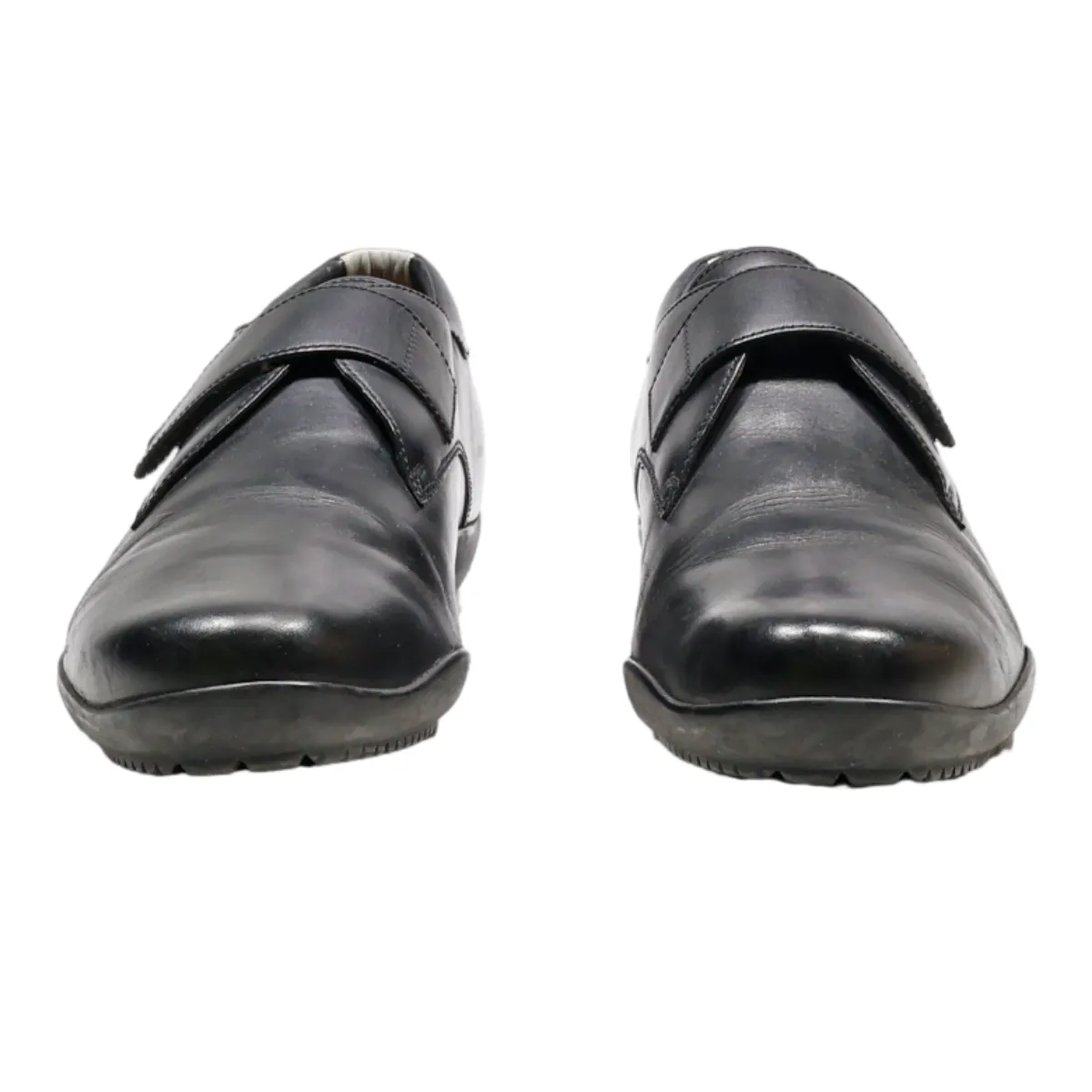BALLY Derby Shoes Black Leather Mens UK 11