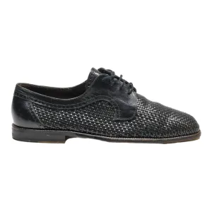 BALLY Derby Shoes Black Leather Mens UK 7.5