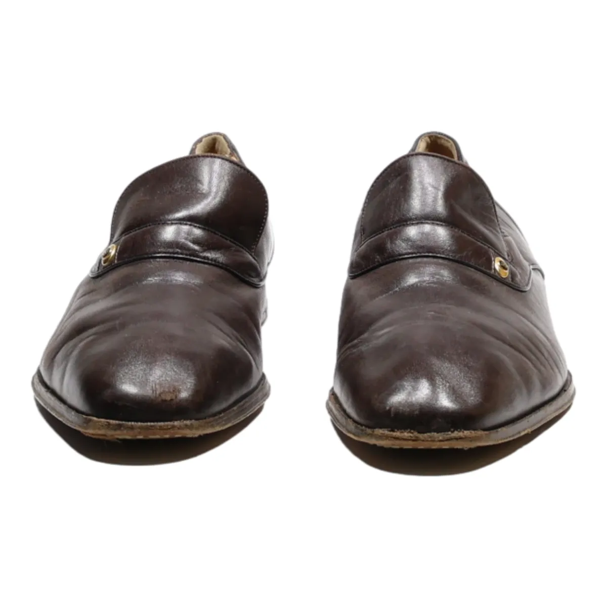 BALLY Loafer Shoes Brown Leather Mens UK 10