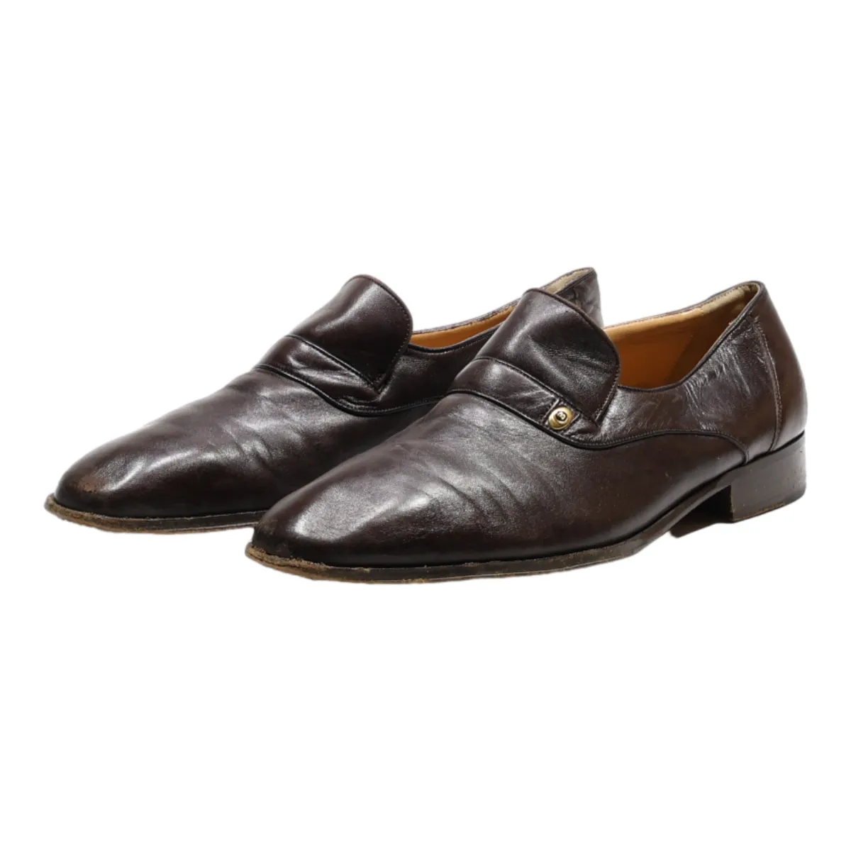BALLY Loafer Shoes Brown Leather Mens UK 10