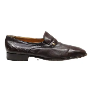 BALLY Loafer Shoes Brown Leather Mens UK 10