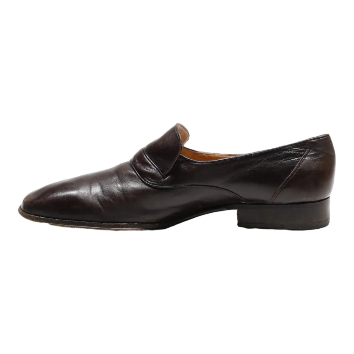 BALLY Loafer Shoes Brown Leather Mens UK 10